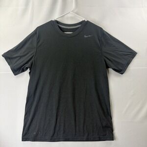 Nike Men's Medium Charcoal Grey Short Sleeve T-shirt Athletic Gym Breathable